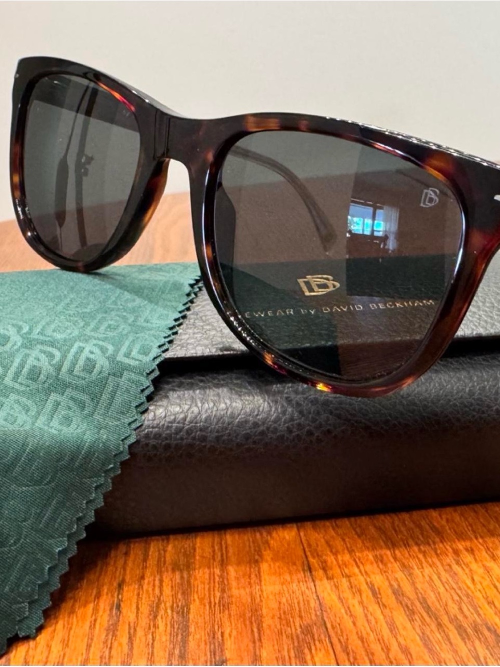 David Beckham Tortoiseshell Sunglasses - Dark Brown Lenses